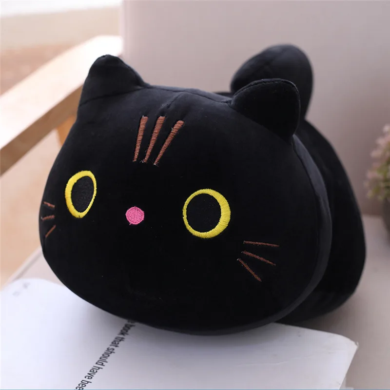 Милый котенок плюшевая игрушка мягкая аниме Колонка Подушка кошка подушка детская Роскошная спальная длинная кровать