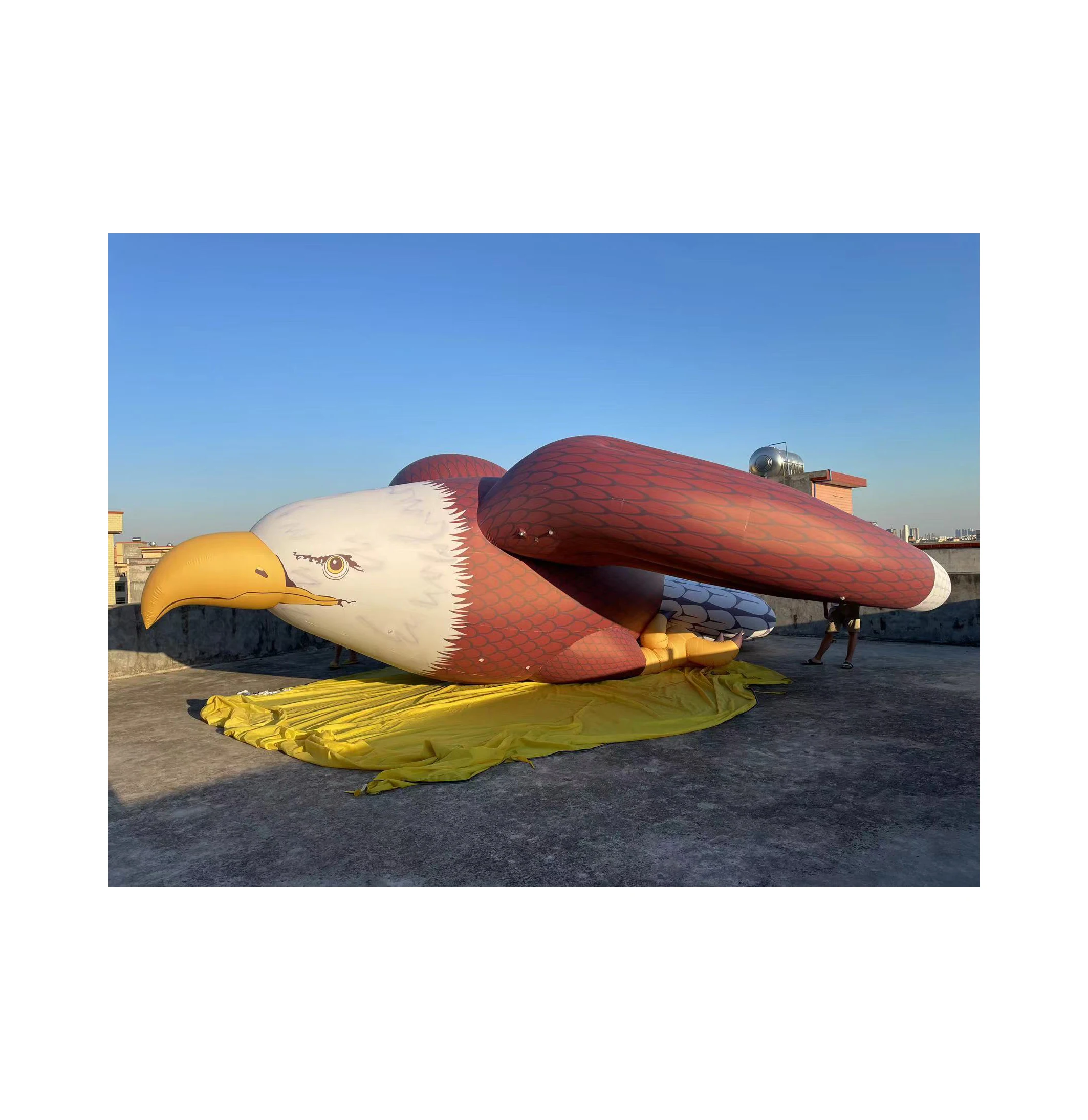 BOYI flying air cartoon animal balloons helium inflatable parade float eagle balloon