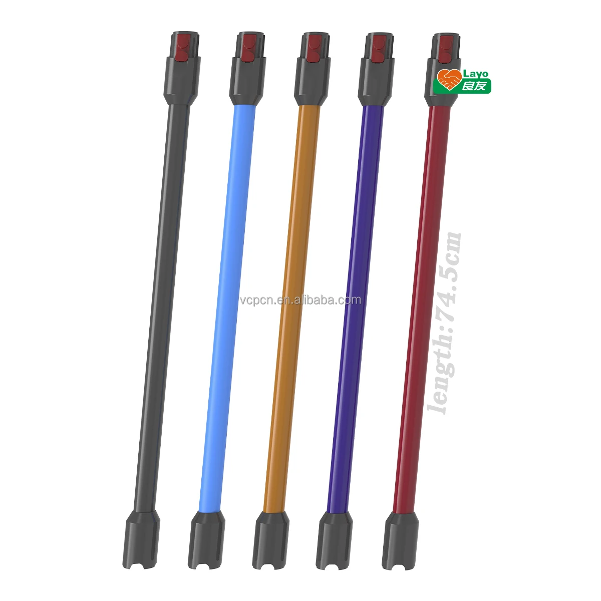 Color Light Aluminium Tube Telescopic Vacuum Cleaner Extension Tube Part Accessory fit for Dysons SV18 V10 V12 Slim Fluffy Extra