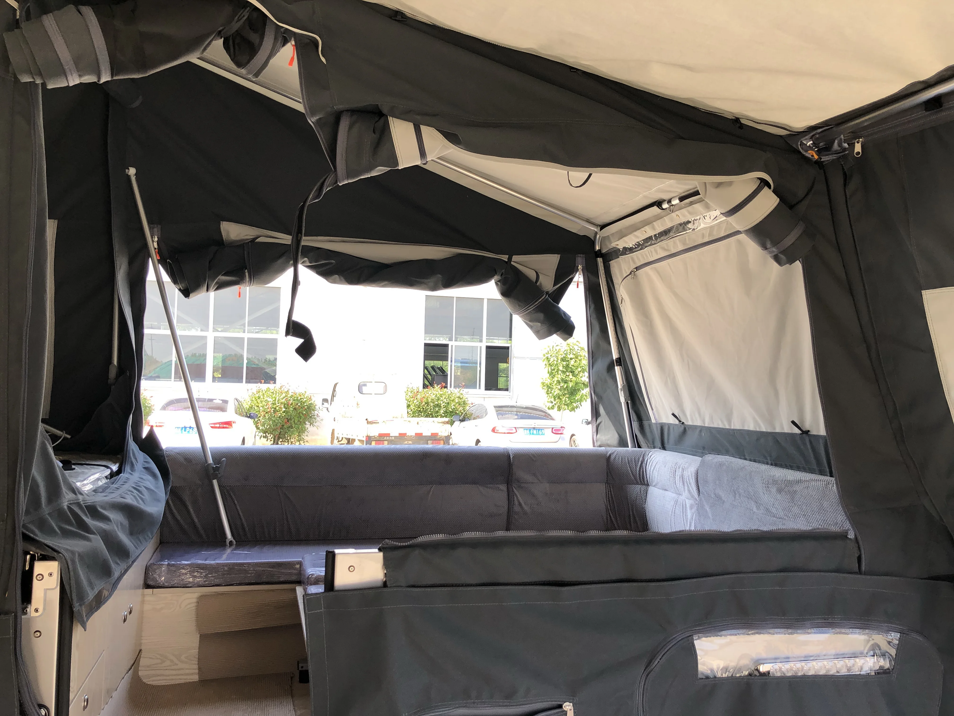 Camper trailer with15OZ fine canvas tent