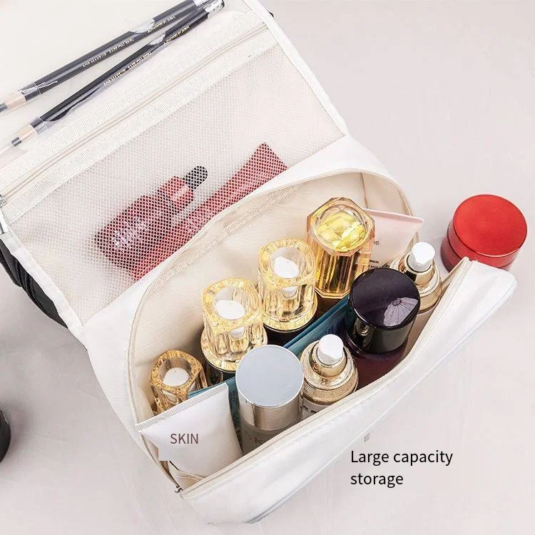 Low Moq Oxford Toiletry Kit for Travel Portable Business Travel Cosmetics Storage Bag Skincare Bags Cosmetic Bag