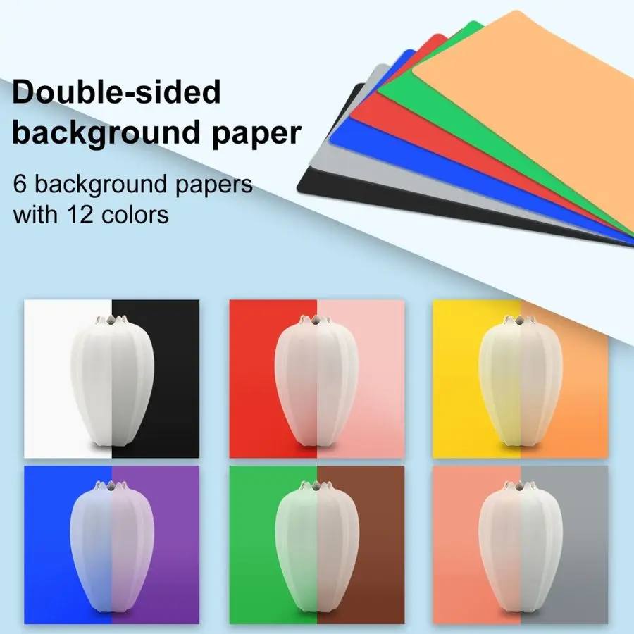 40cm Photo Studio Box Portable Ring LED Photography Studio Lightbox Shooting Tent Box Kit with Backdrop Softbox