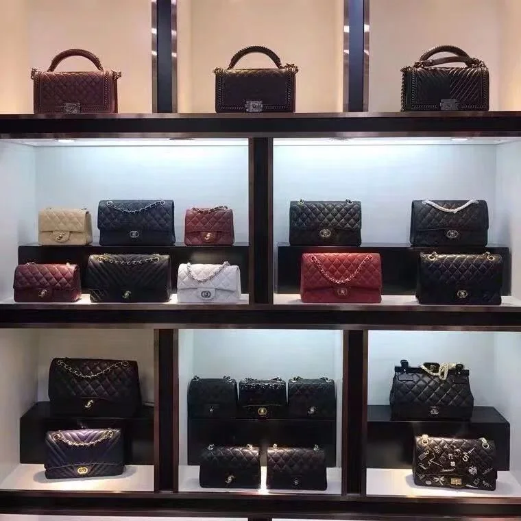 
Direct sales classic top luxury designer famous brand metal plates logos handbag for women 