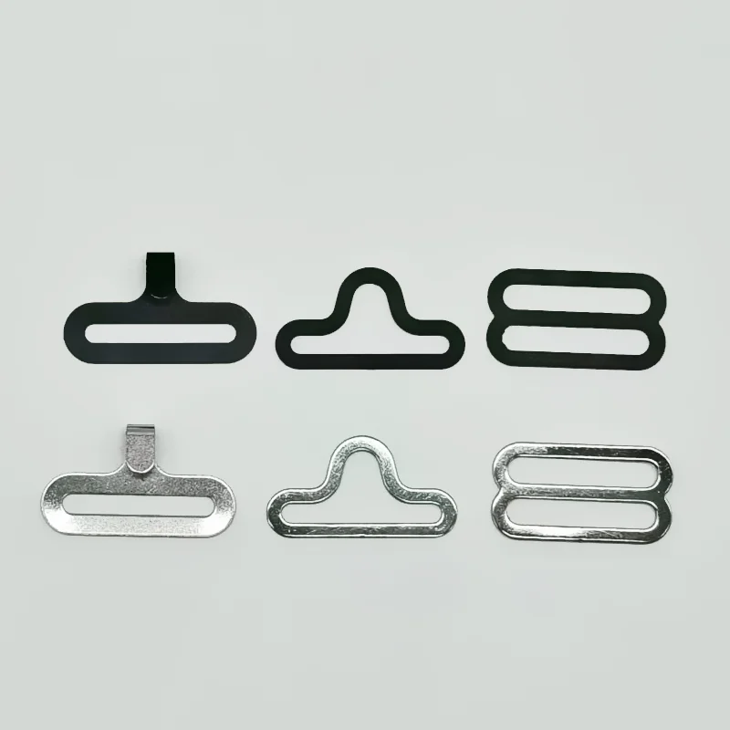 Factory Direct Fashion Designer Inner 18mm Men Necktie Adjustable Buckles Metal Hook and Eye Clips Hardware Buckle for Bow Tie