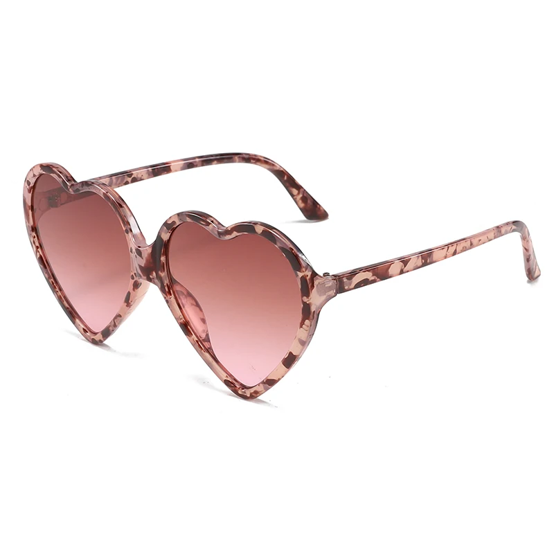 HW 6453 lovely heart cute vintage custom italy designer luxury women shade Cartoon sun glasses Adult HeartShaped sunglasses 2023