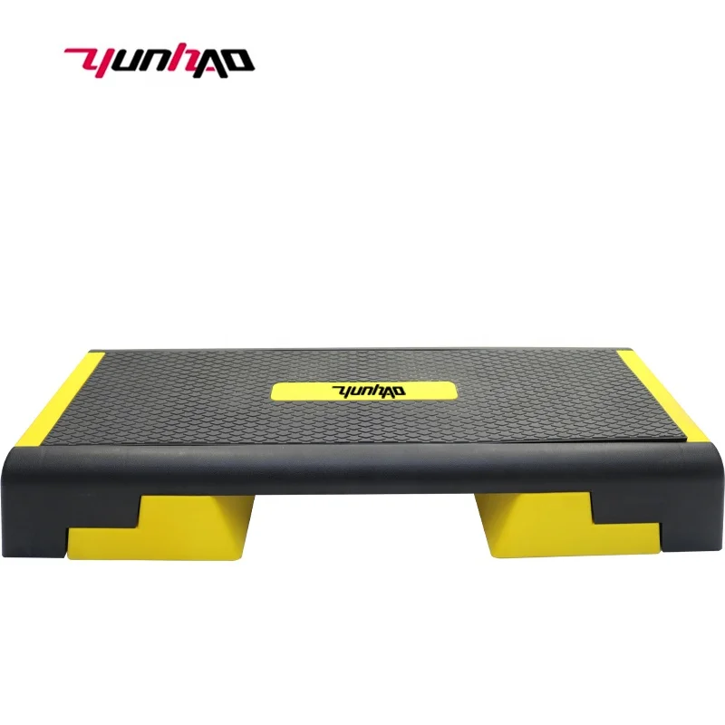 YunCheng High Quality Custom Logo 98cm Adjustable Aerobic Fitness Exercise Step Pedal with Non-slip Surface