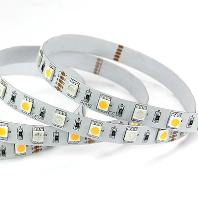 Light RGB+white color light DC12V led tape cuttable length 100mm 13.8W/m RGBW led strip lights