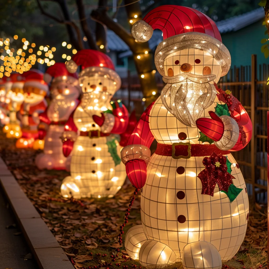 LED Lights Decoration Christmas Snowman Lamps Decorative Lighting Christmas Home Room Decor Luxury New 60 Sapin De Noel Led 100