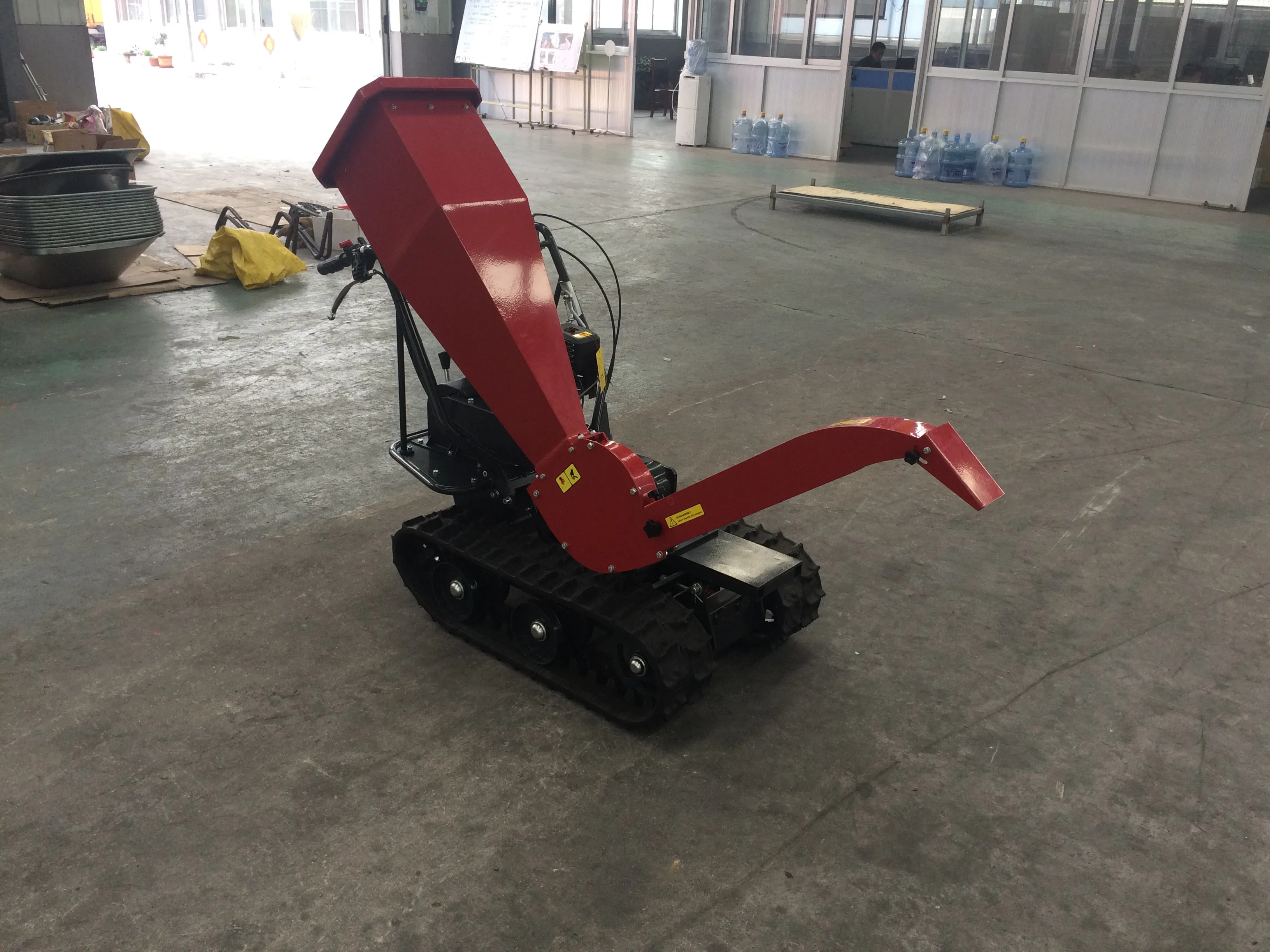 Professional Continuous Working Petrol Garden Orchard Agricultural Farming Industrial Wood Chipper Shredder Gasoline Engine