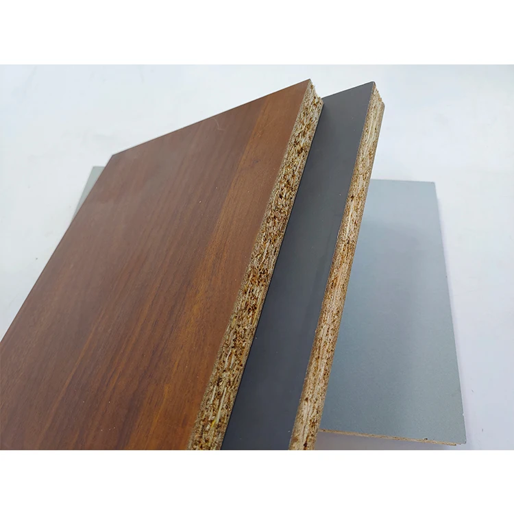 Wholesale chipboard 4x8 12mm 22mm 18mm 16mm melamine laminated particle board panel furniture melamine chipboard sheets paper