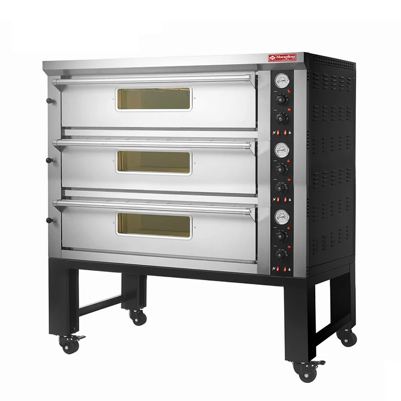 PZG-601 13 Inch Commercial Stainless Steel Gas Pizza Baking Deck Oven for Sale