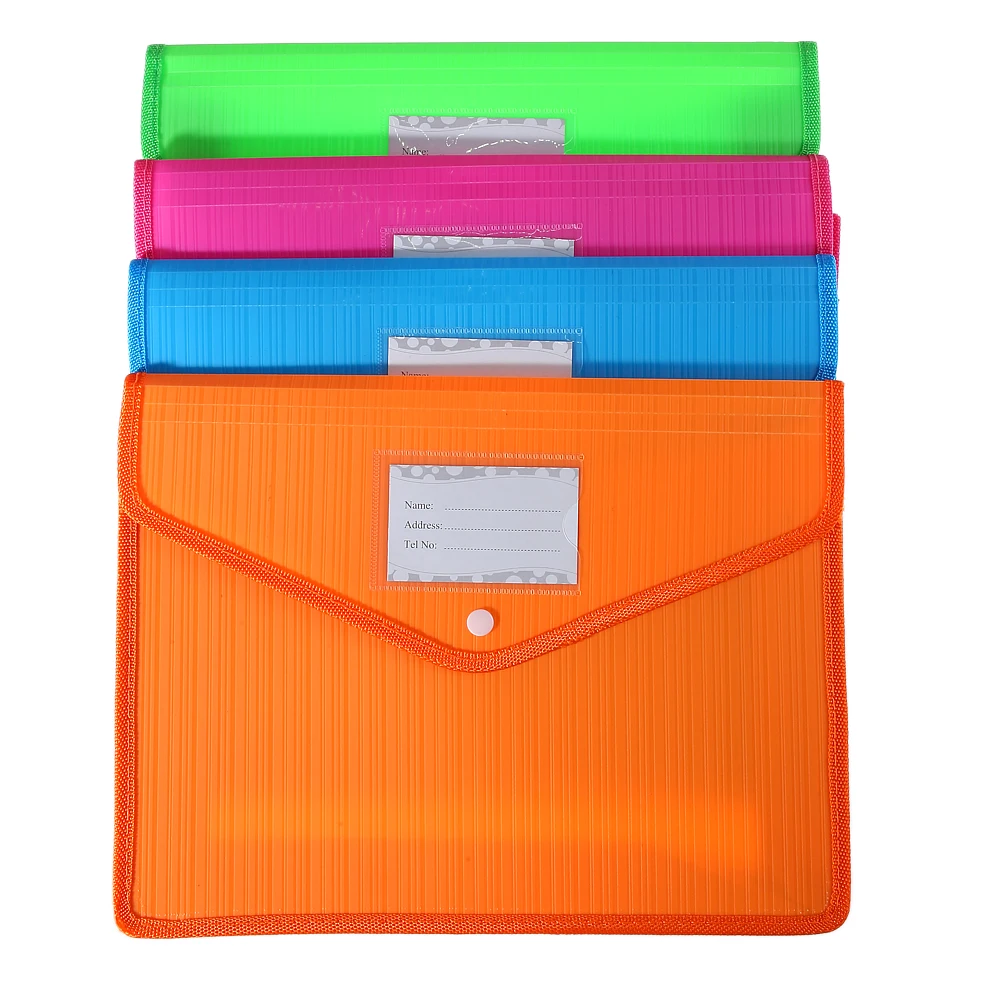 Китайская фабрика, оптовая продажа, водонепроницаемый и прочный файл формата A4 FCsize для сбора документов для офиса или школы, папка для документов