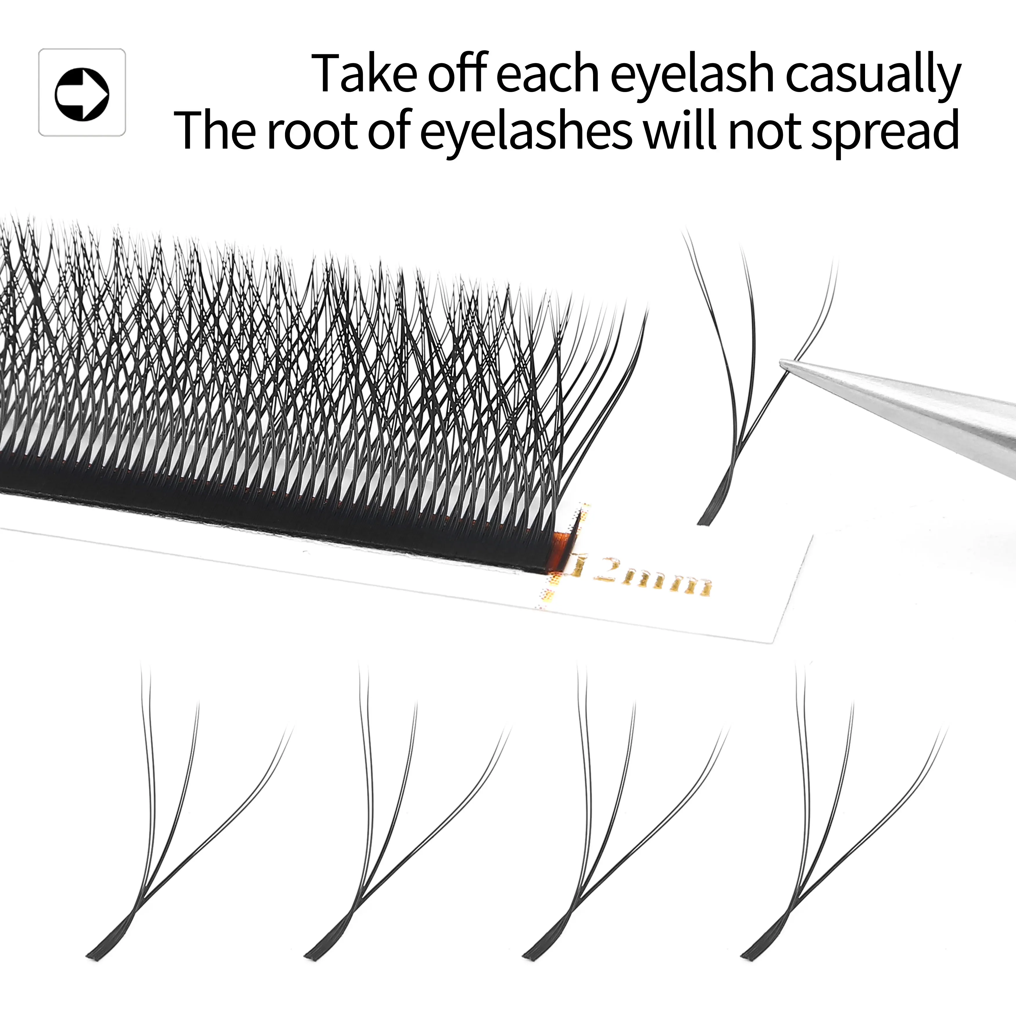 XIUSUZAKI 3D 4D 5D 6D 7D 8D W Y shape C D L M LU Curl Eyelash Extensions Volume Pre-made Fans False Eyelashes