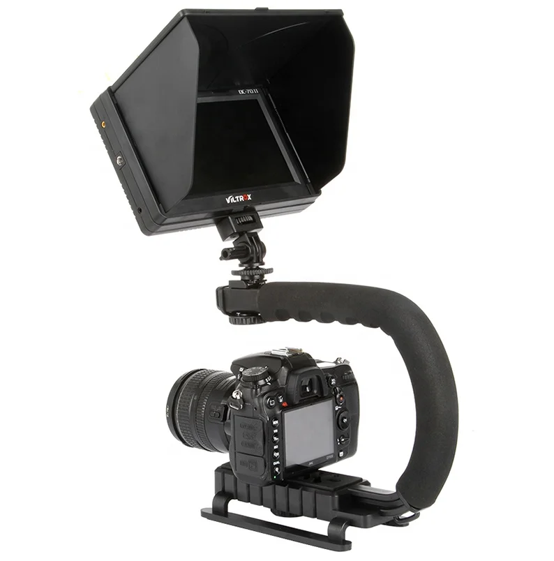 
U Type C Shaped Handheld Holder Camera Stabilizer Flash Bracket for Camera Camcorder DSLR DV Video 