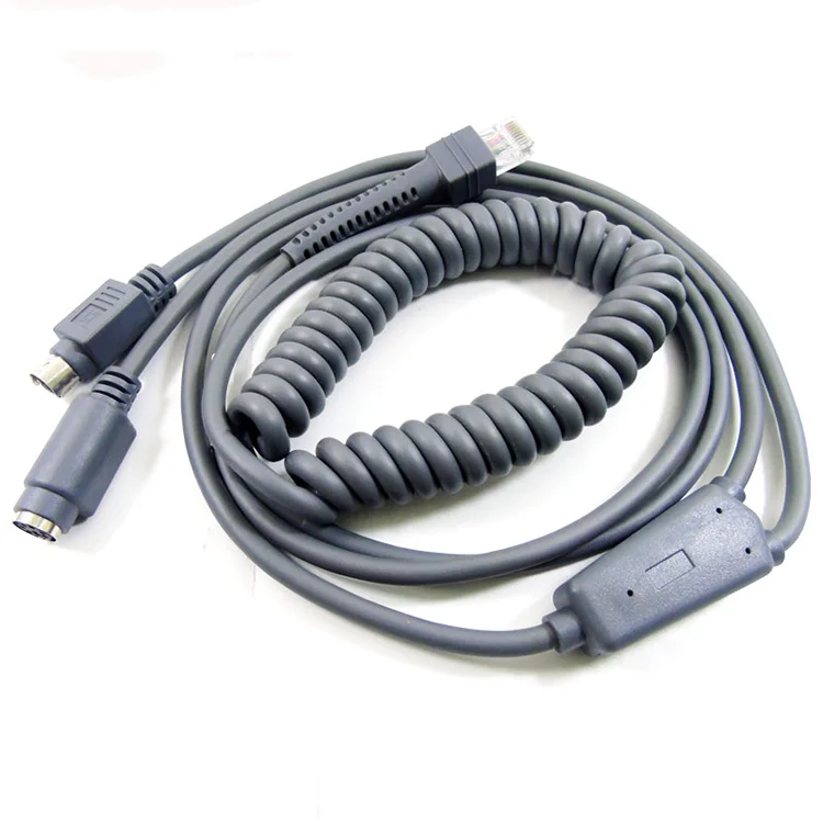 ODM OEM 2 м 7ft Ps2 клавиатура Клин для RJ45 сканер штрих-кода кабель для передачи данных для Zebra Symbol ls2208 ds2208 CBA-K01-S07PAR