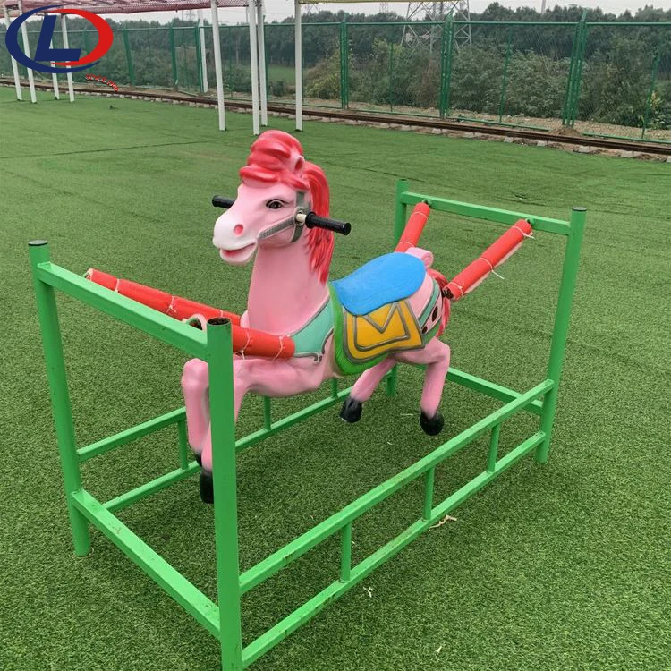 Заводская цена Крытый открытый парк развлечений игры качели аттракционы из стекловолокна пружинная лошадка-качалка для продажи