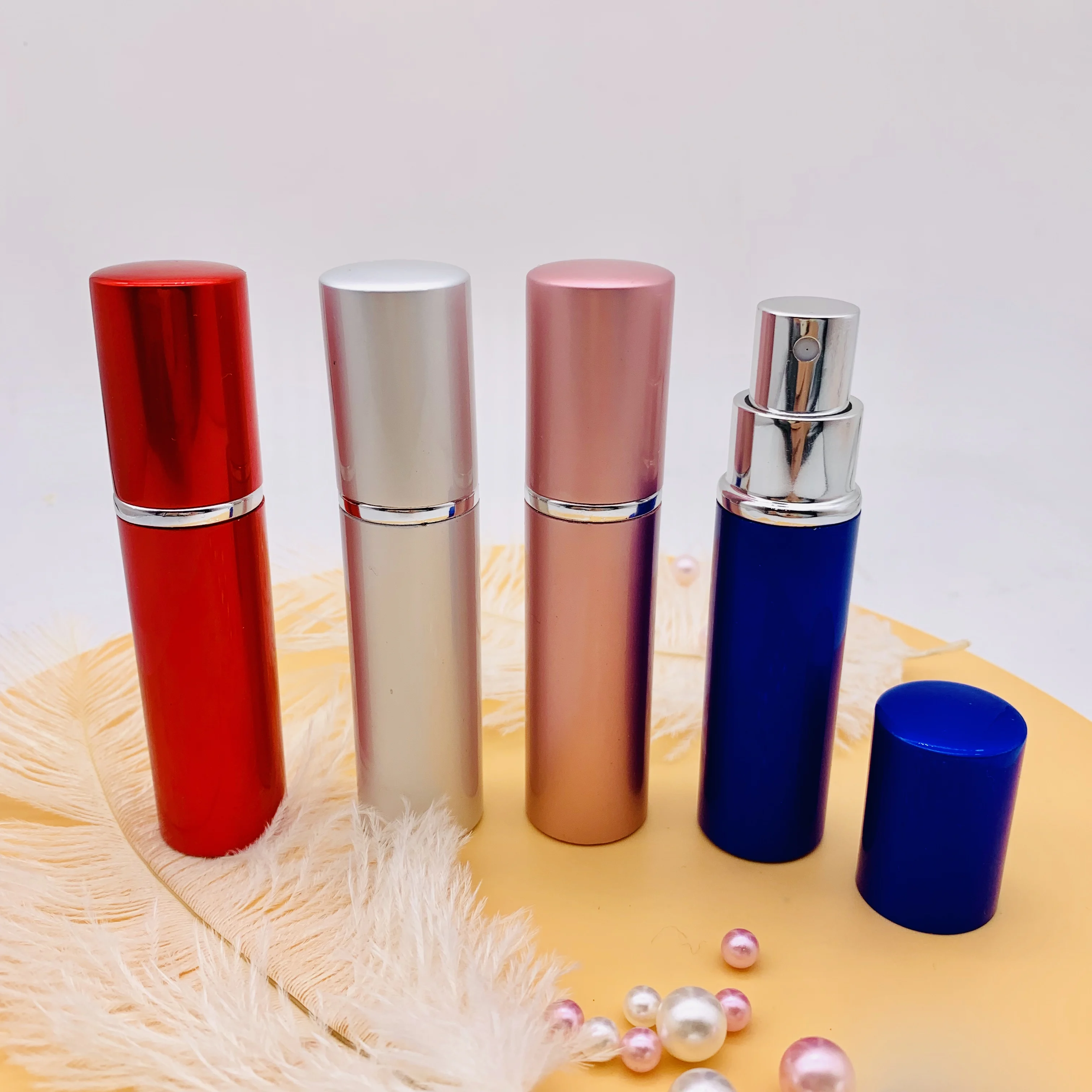 Aluminium Perfume Atomizer 10ml Fine Mist Spray Bottle Colored Perfume Atomizer