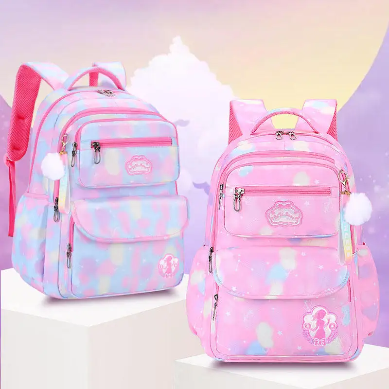 CALDIVO  Princess Pink Schoolbag Backpack for Girl Kids Fashionable Waterproof School Bags Best Selling Lightweight Lovely