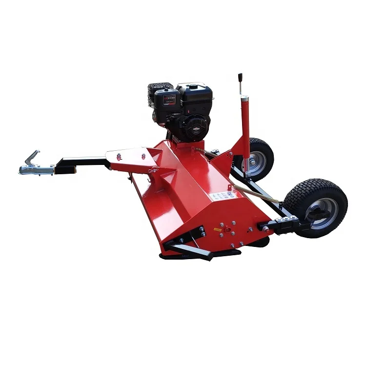 ATV grass mower with back tires