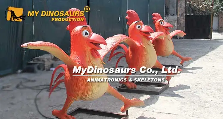 My Dino Zoo Animal Model Equipment Silicone Chicken