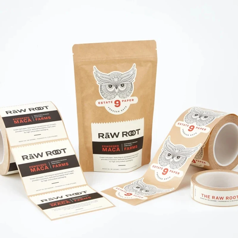 Наклейки для упаковки продуктов быстрого питания