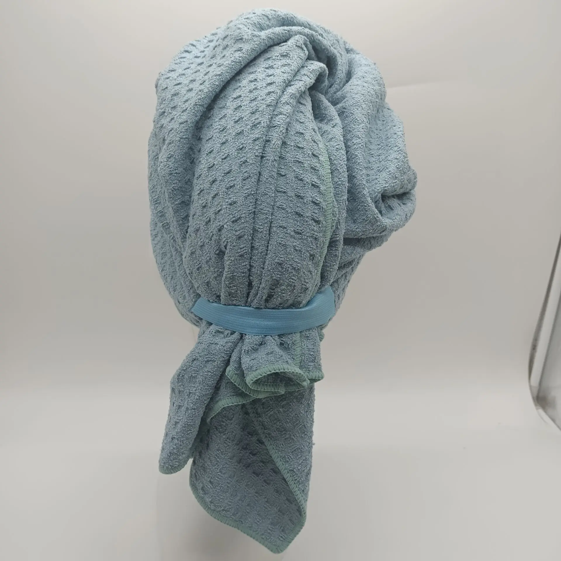 Absorbent Large Size  Microfiber Dry Hair Waffle Towel