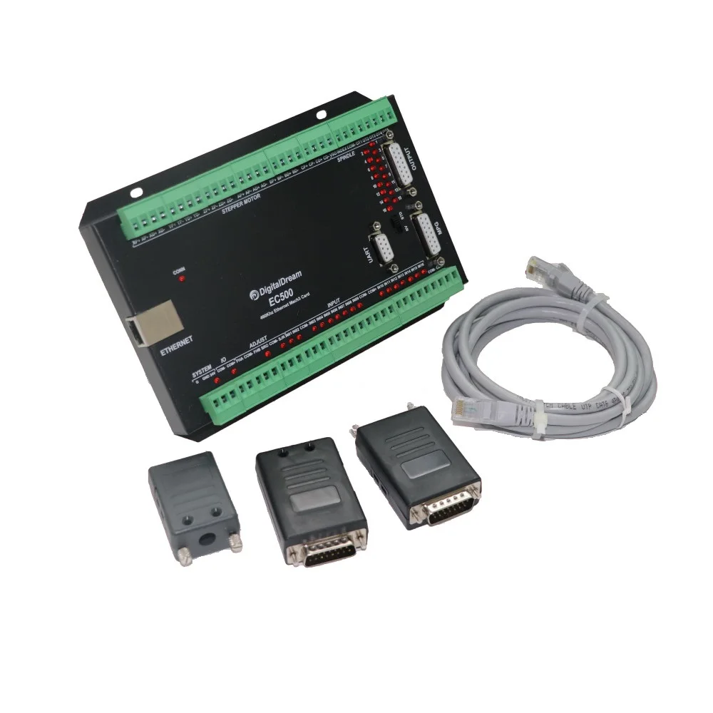 The Newest Mach 3 CNC Controller EC500 3/4/5/6Axis Ethernet Breakout Board CNC For Stepper & Servo Motors Control System