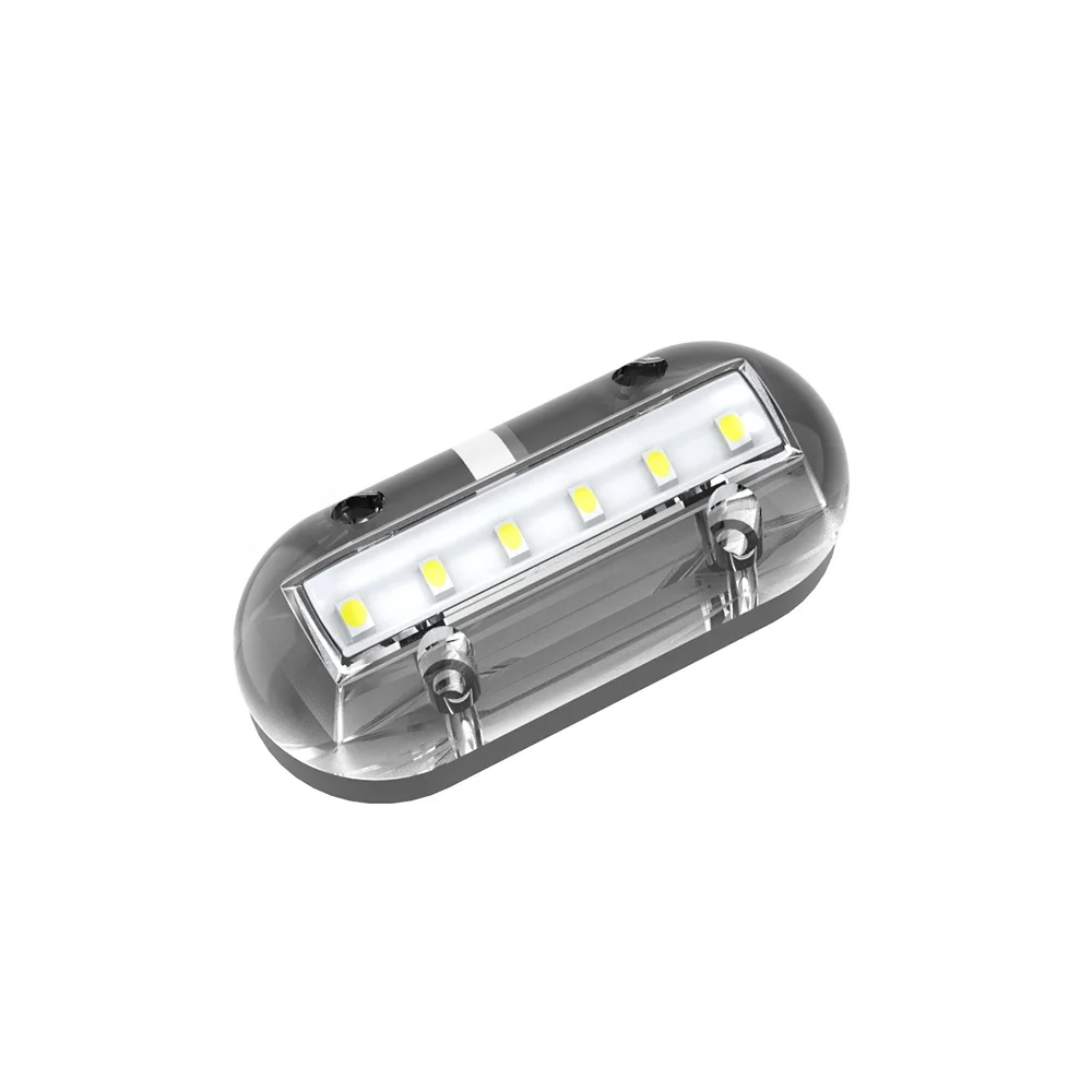 12VDC LED IP68 Waterproof  marine navigation yacht  Underwater Lamp White and Blue Transparent PC Vessels Marine Light
