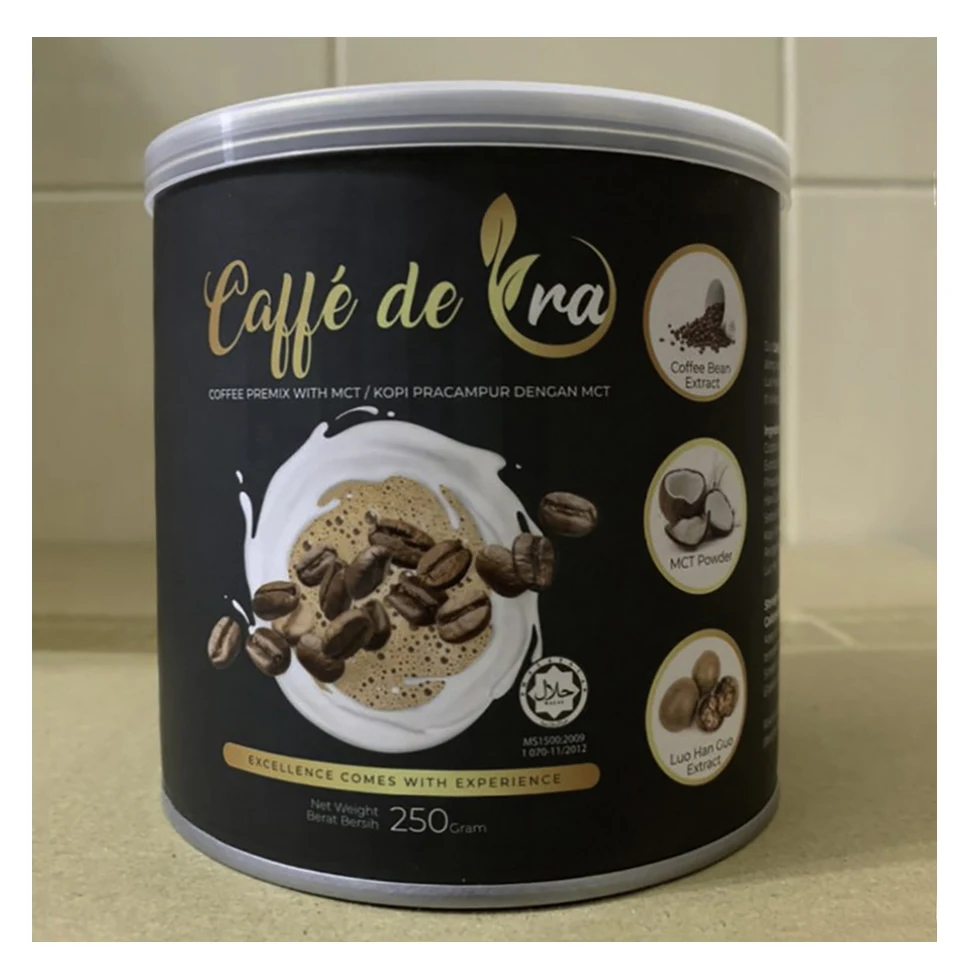 
 Высококачественный рабика и робуста из зерен кофе, сочетающийся с натуральными ингредиентами экстракта Luo Hon Guo  