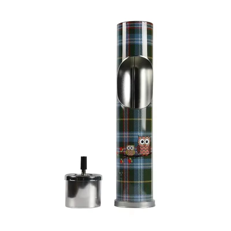 2024 High Quality Cheaper Price Smoking Accessories Smart Car Ashtray Air Purifier Smokeless Tin Can Ashtray