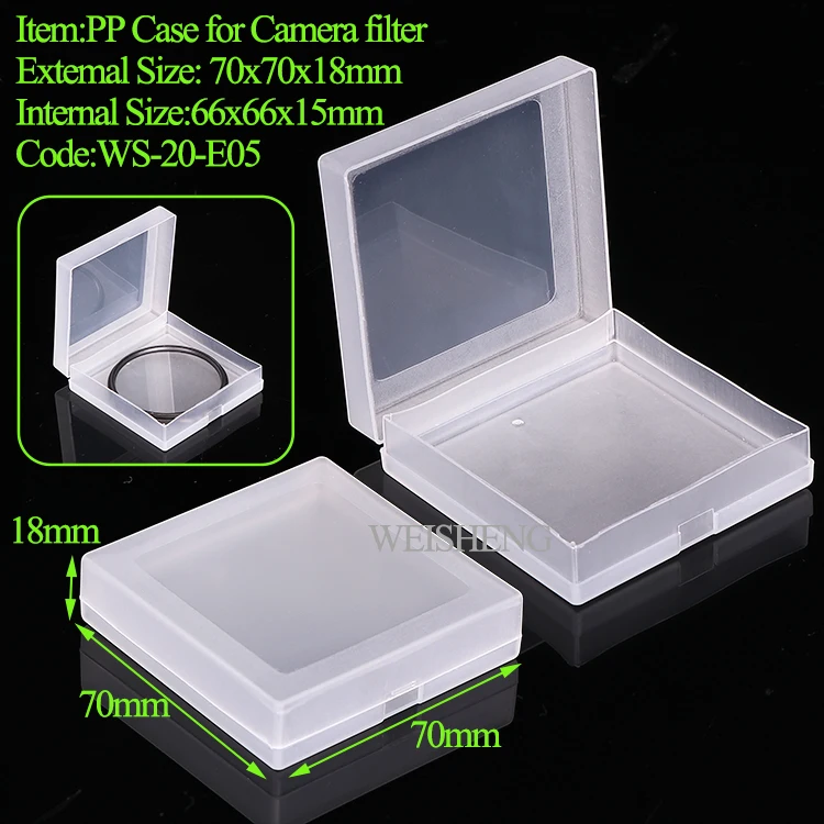 WEISHENG Plastic Filter Camera Box Wallet Holder Filter Storage Case Up to 95mm Camera Filter Container For SONY Fujifilm