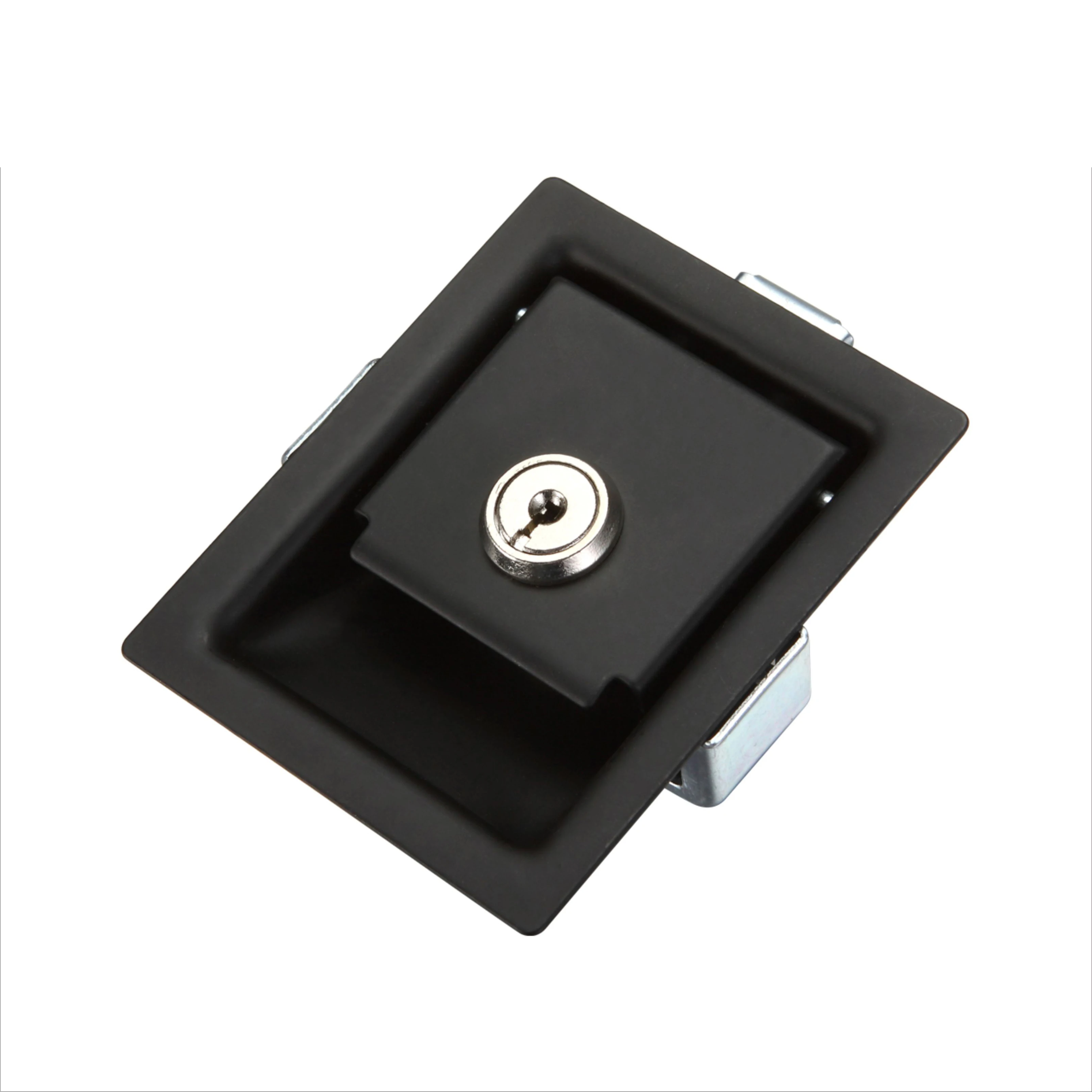 MS866-4 Mini Push-to-Close Steel / Stainless Steel Lockable Toolbox Recessed Paddle Latch