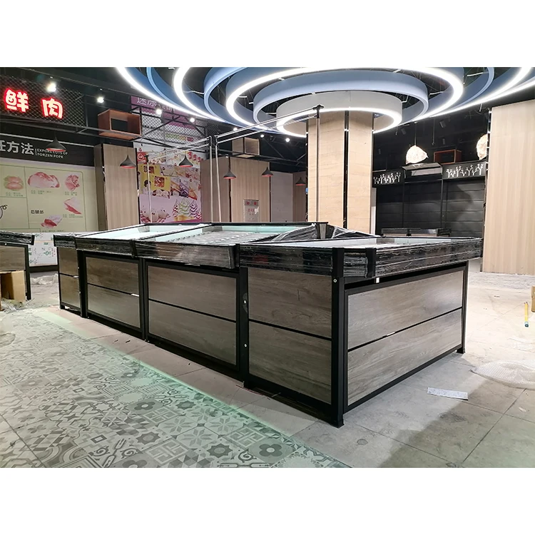 Customized Supermarket Vegetable Stand Display Shelf Basket Fruit Shelves