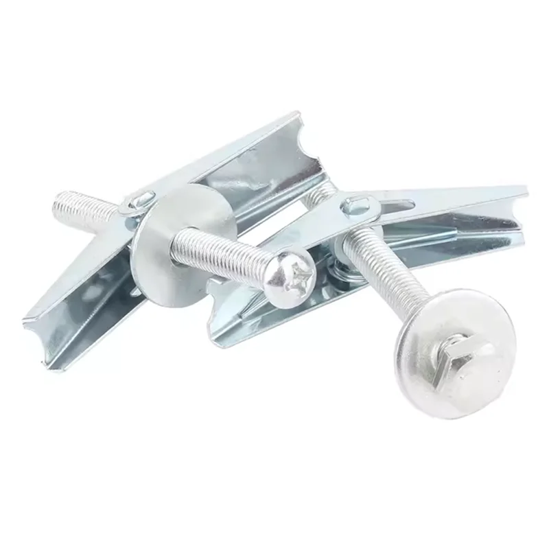 spiral anchor ZINC PLATED BUTTERFLY SPRING TOGGLE FIXINGS WITH SCREWS HOLLOW CAVITY WALL ANCHORS