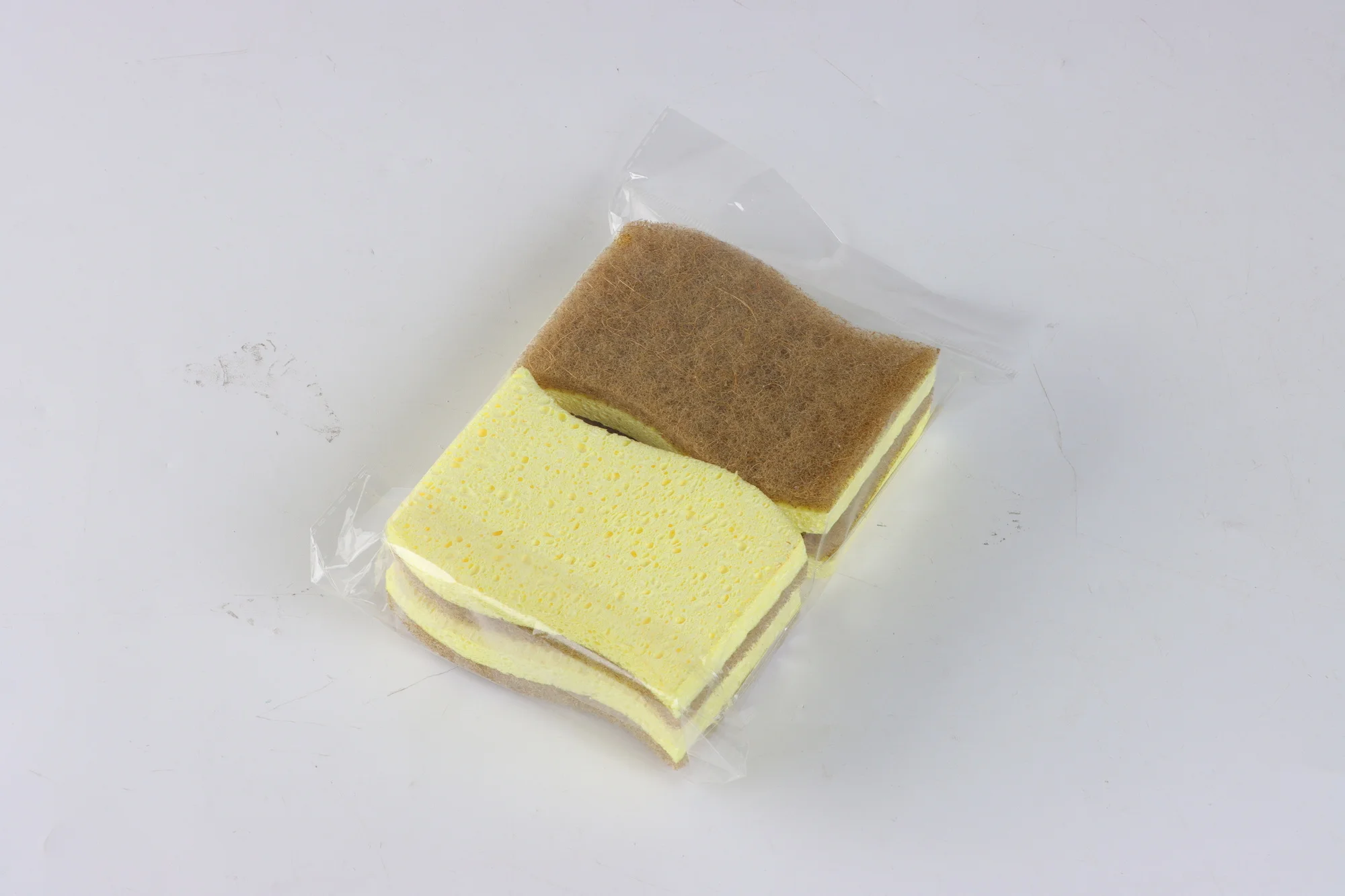 Супер Горячая оптовая продажа Красочные Желтые Нейлоновые Целлюлозные кухонные губки для очистки Салфетки