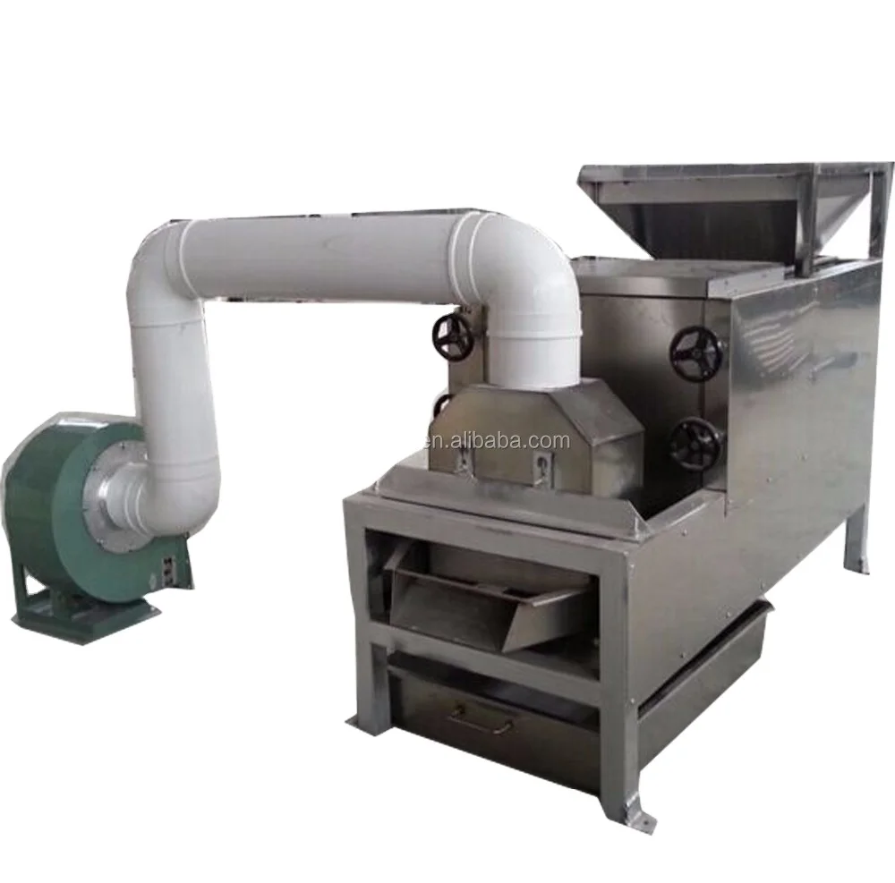 Cocoa skin remover Wet Cacao bean shelling machine Coffee seeds husk removing machine with wet