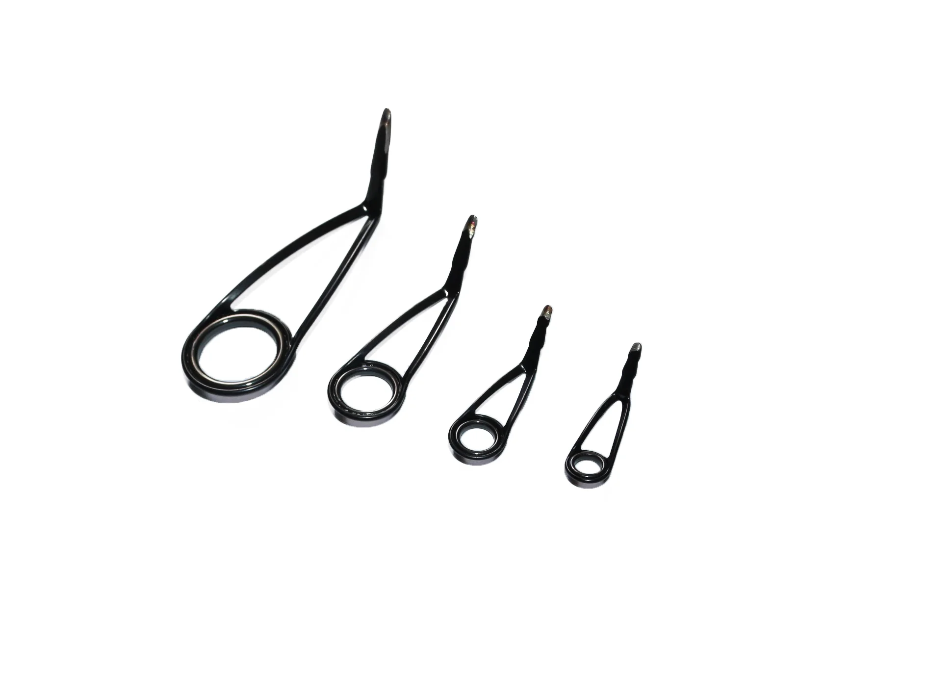 high quality New design hard carbon fiber fishing rod guide durable light weight multiple size carp rod guide set KT KL series