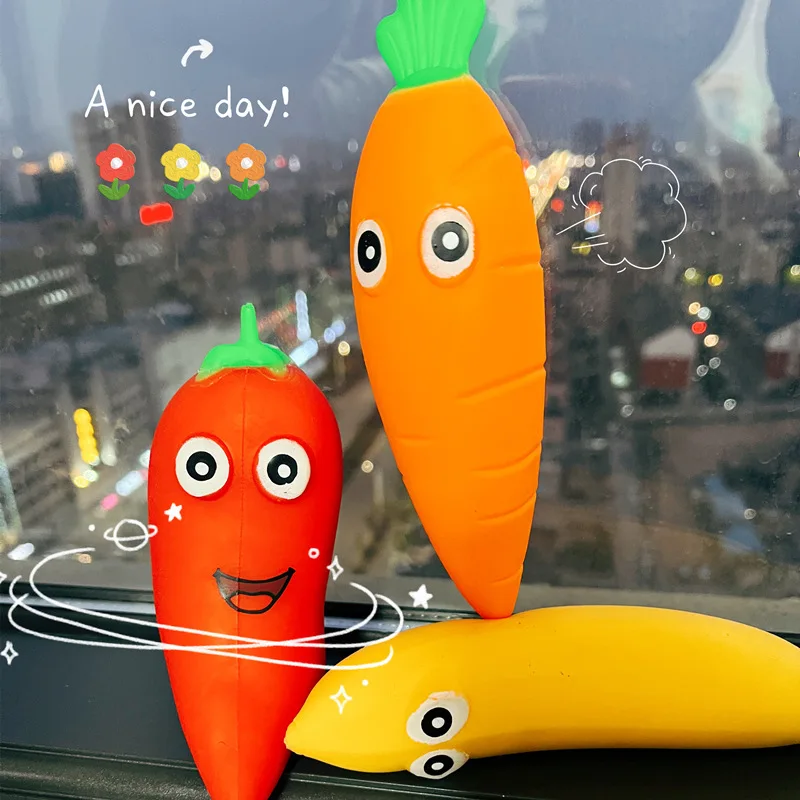 Wholesale Squeeze Toys Filled with Sand Anti Fidget Cartoon Carrot Fidget Toys for Kids Adults