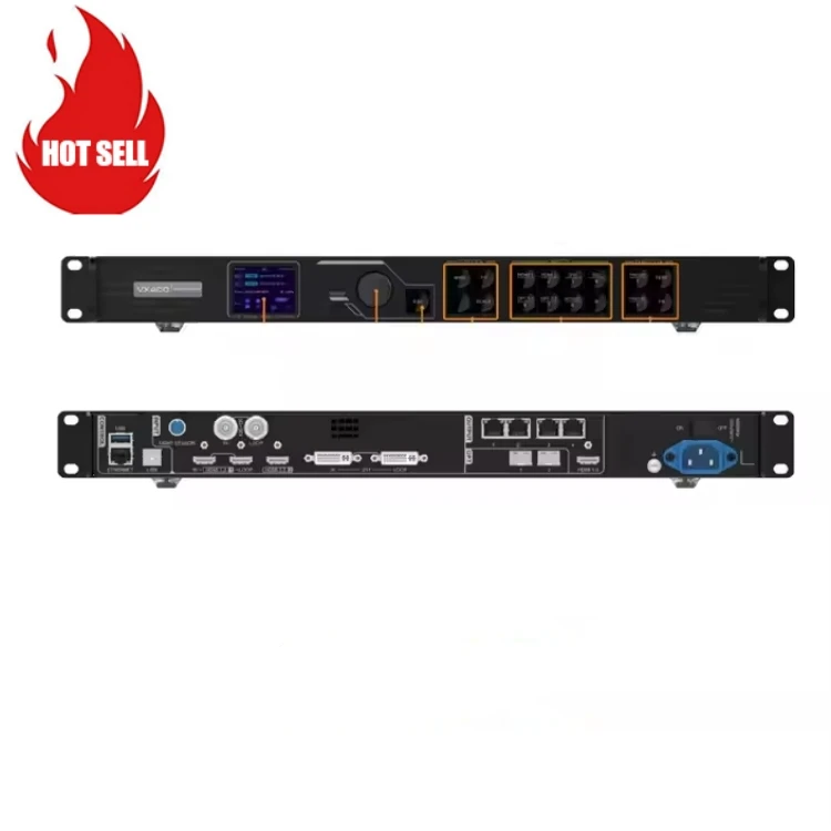 Популярные модели Novastar наружное Синхронное воспроизведение LED 2-в-1 видео процессор VX400