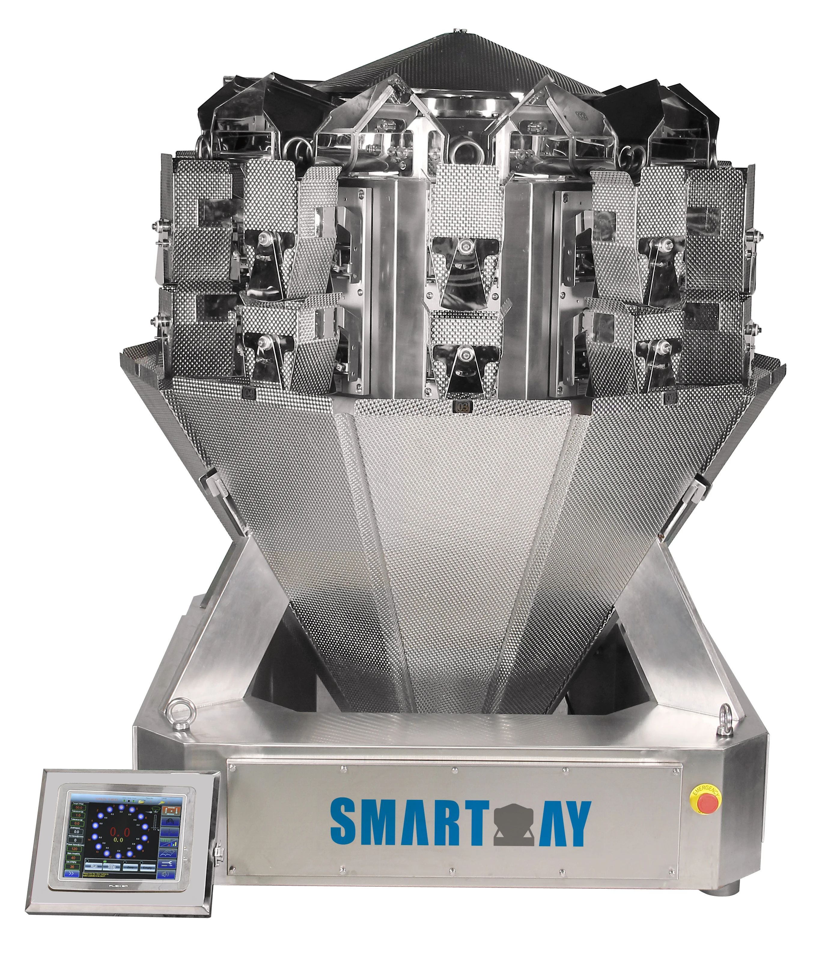 Ip65 waterproof food grade mix salad packaging machine with multihead weigher
