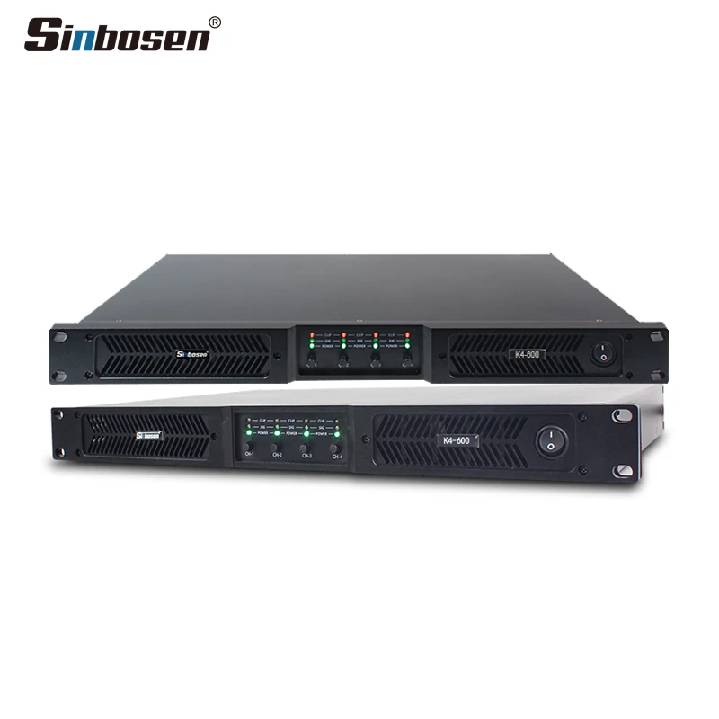 K4-600 digital amplifier class d 4 channel powerful power professional audio sound amplifier