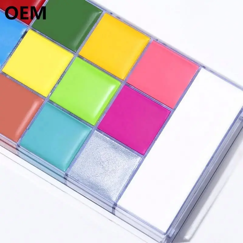 private label waterbased Body Painting Kit Professional Colorful Body Art Face Body Paint for Halloween