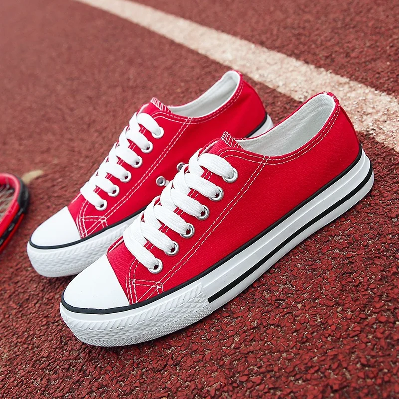 2021 canvas trendy shoes wholesale custom low top white canvas shoes