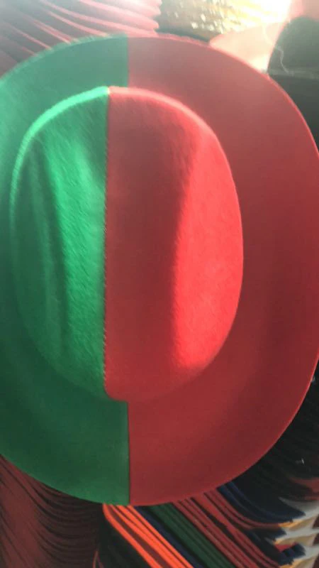 Manufacturer direct selling non-woven Flag Hat cowboy style hat jazz hat top can be customized