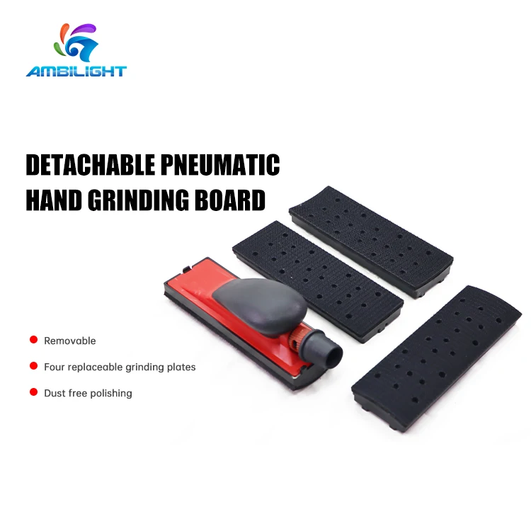 70x198mm Interchangeable Porous Vel Cro Flock Backing Sanding Block Dust-Free Vacuum Hand Tool Kit