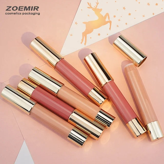 Christmas makeup gift Lip crayon cosmetic pencil hot sale lipstick tube empty stick shadow pen