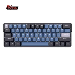 Клавиатура Royal Kludge RK61 Plus на заказ ABS Doubleshot мини беспроводная клавиатура с тремя режимами 61 клавиша rgb беспроводные