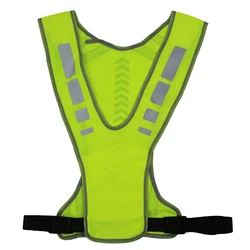 Reflective Vests Unisex Outdoor Sport Vest Safety High Visibility Night Riding Running Cycling Hiking Motorcycle Safety Gear