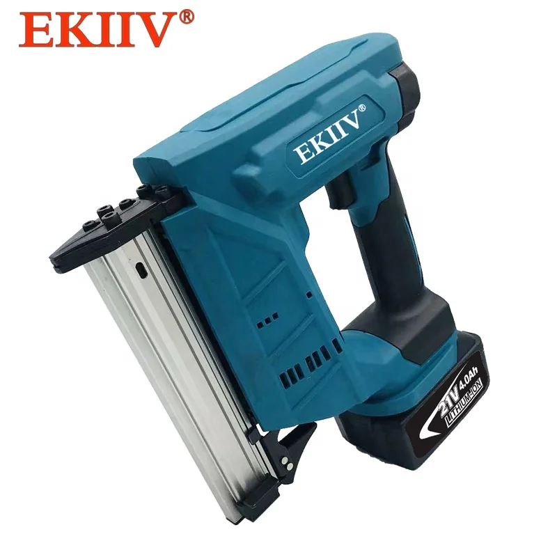 EKIIV 18v electric nail gun straight row nails 21V electric brushless electric tools F30 F50 bret pneumatic stapler nail gun