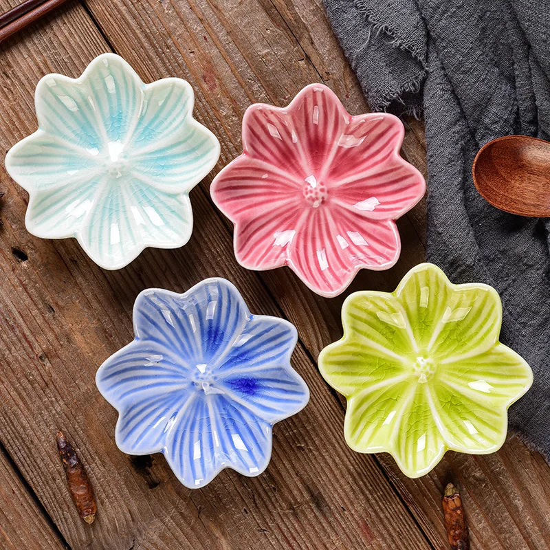 
Christmas Dinnerware flower Plate Party Decor Platter Snack Serving Tray for Nuts/Chips/Cookies/Candy Dish 